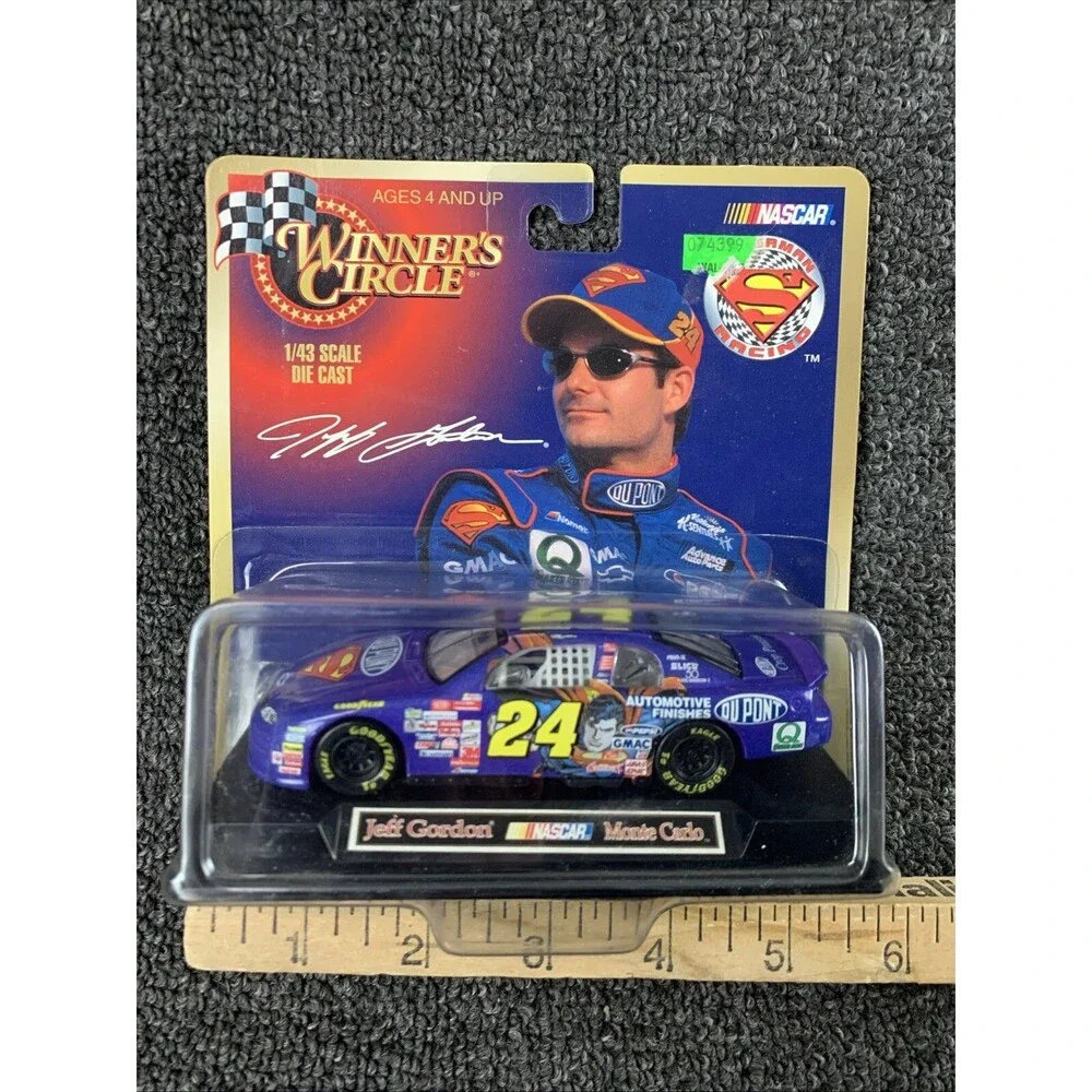 Vintage 1999 NASCAR Jeff Gordon 1:43 Scale Die Cast Winners Circle Car SUPERMAN